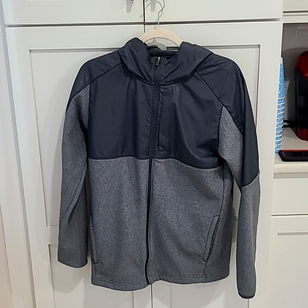 Under Armour Men's ColdGear Small Infrared Gray Full Zip Hoodie
